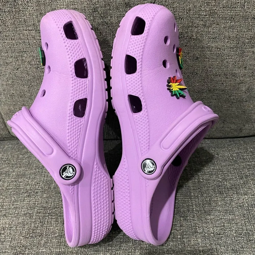 Crocs Kids' Purple Clogs Jr Big Kid J6 Women 8